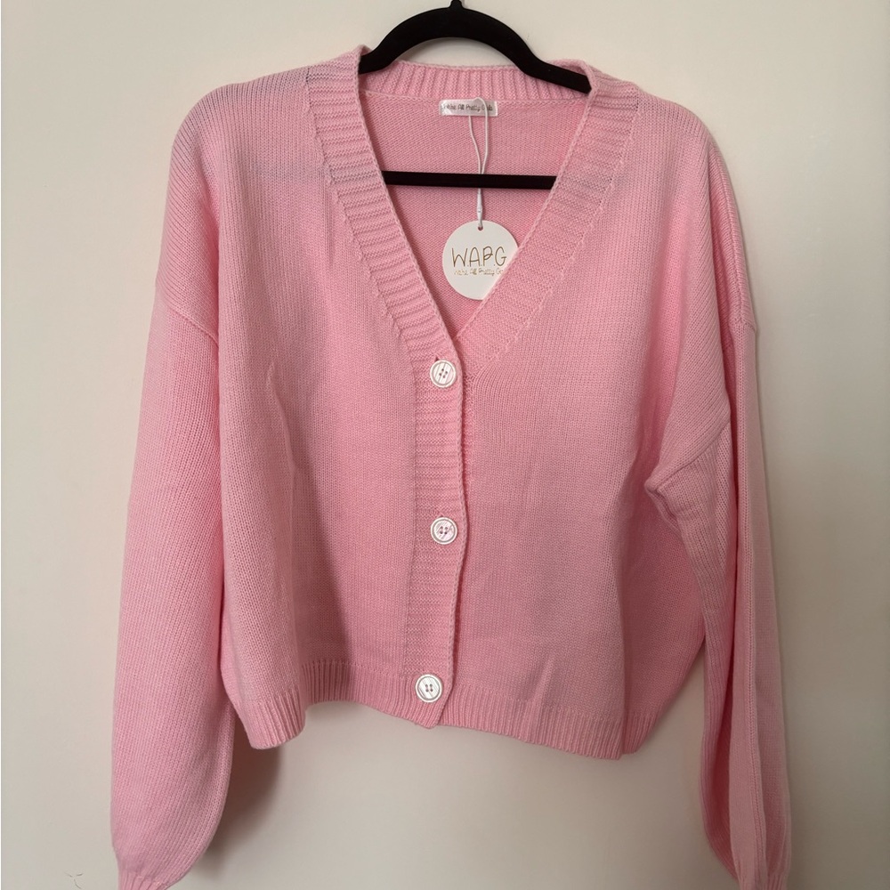 Light pink cardigan